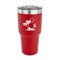 Tropical Sunset 30 oz Stainless Steel Ringneck Tumblers - Red - FRONT