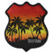 Tropical Sunset 4 Point Shield