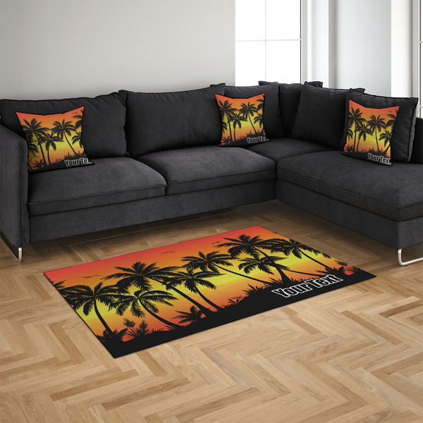 Tropical Sunset 4'x6' Indoor Area Rugs - IN CONTEXT