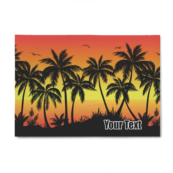 Custom Tropical Sunset 4' x 6' Indoor Area Rug (Personalized)
