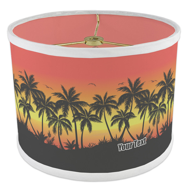 Tropical Sunset 8" Drum Lampshade - ANGLE Poly-Film