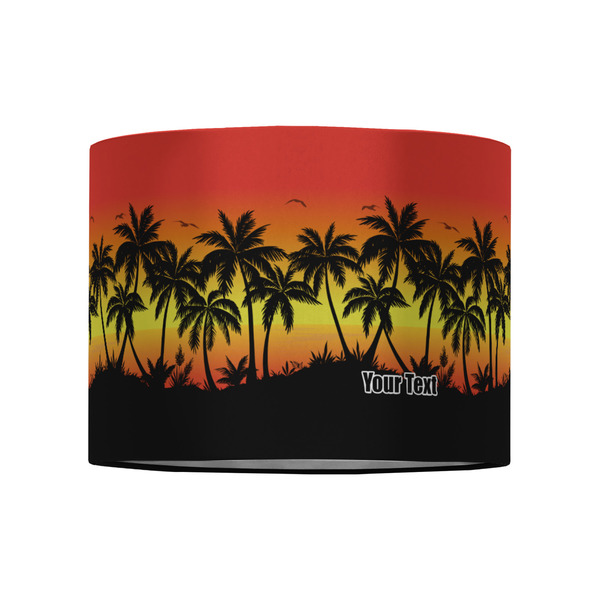 Tropical Sunset 8" Drum Lampshade - FRONT (Fabric)