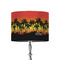 Tropical Sunset 8" Drum Lampshade - ON STAND (Fabric)