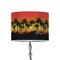 Tropical Sunset 8" Drum Lampshade - ON STAND (Poly Film)