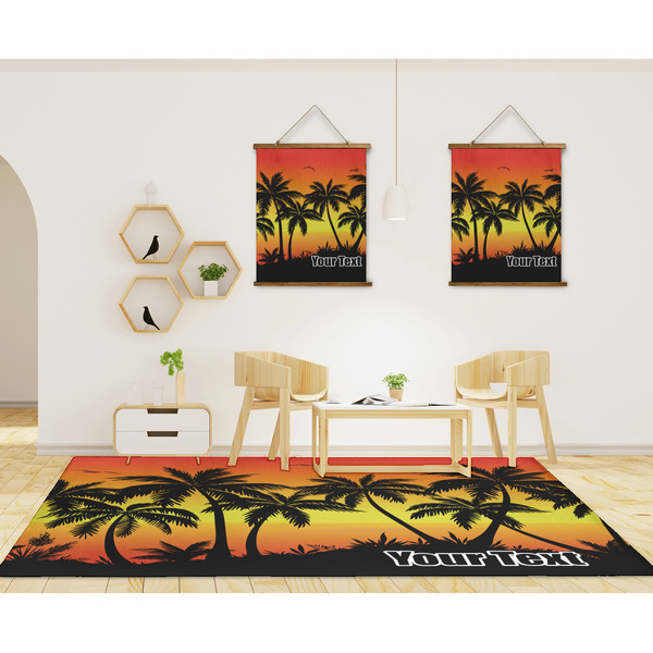 Tropical Sunset 8'x10' Indoor Area Rugs - IN CONTEXT