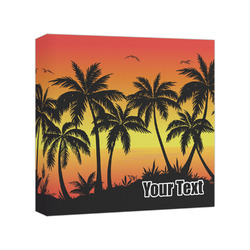 Tropical Sunset Canvas Print - 8x8 (Personalized)