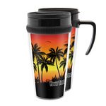 Tropical Sunset Acrylic Travel Mug (Personalized)