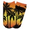 Tropical Sunset Adult Ankle Socks - Single Pair - Front and Back