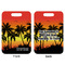 Tropical Sunset Aluminum Luggage Tag (Front + Back)