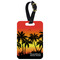 Tropical Sunset Metal Luggage Tag w/ Name or Text