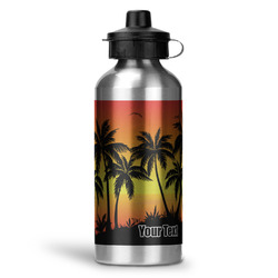 Tropical Sunset Water Bottle - Aluminum - 20 oz (Personalized)