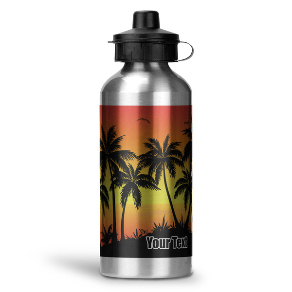 Custom Tropical Sunset Water Bottles - 20 oz - Aluminum (Personalized)