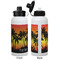 Tropical Sunset Aluminum Water Bottle - White APPROVAL