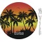 Tropical Sunset Appetizer / Dessert Plate
