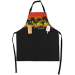 Tropical Sunset Apron With Pockets w/ Name or Text