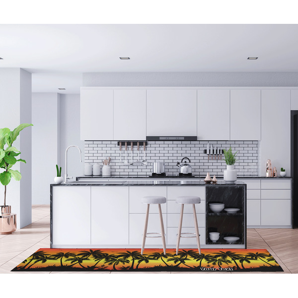 Tropical Sunset Area Rug Sizes