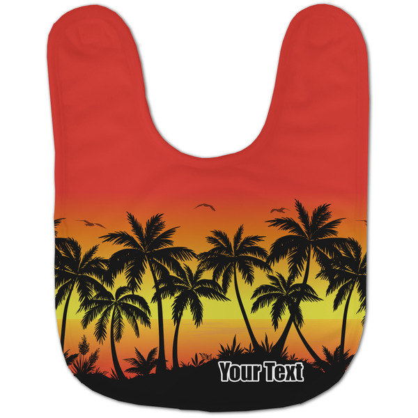 Tropical Sunset Baby Bib - AFT flat