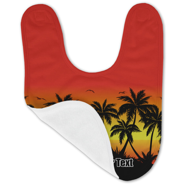 Tropical Sunset Baby Bib - AFT folded