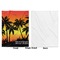 Tropical Sunset Baby Blanket (Single Sided - Printed Front, White Back)