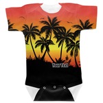 Tropical Sunset Baby Bodysuit 6-12 (Personalized)