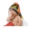 Tropical Sunset Baby Hooded Towel on Child