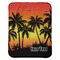 Tropical Sunset Baby Sherpa Blanket - Flat