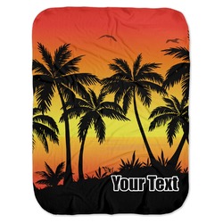 Tropical Sunset Baby Swaddling Blanket (Personalized)