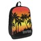 Tropical Sunset Backpack - angled view