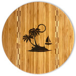 Tropical Sunset Bamboo Cutting Board