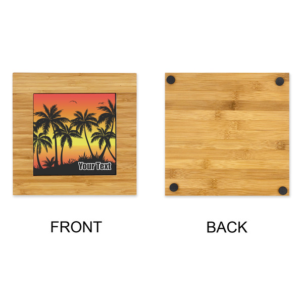 Tropical Sunset Bamboo Trivet with 6" Tile - APPROVAL