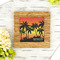 Tropical Sunset Bamboo Trivet with 6" Tile - LIFESTYLE