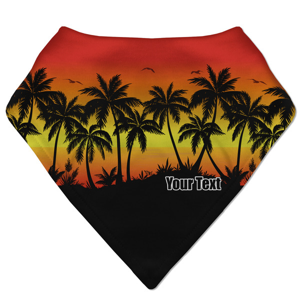 Custom Tropical Sunset Bandana Bib (Personalized)