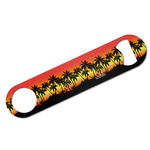 Tropical Sunset Bar Bottle Opener - White w/ Name or Text