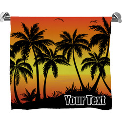 Tropical Sunset Bath Towel (Personalized)