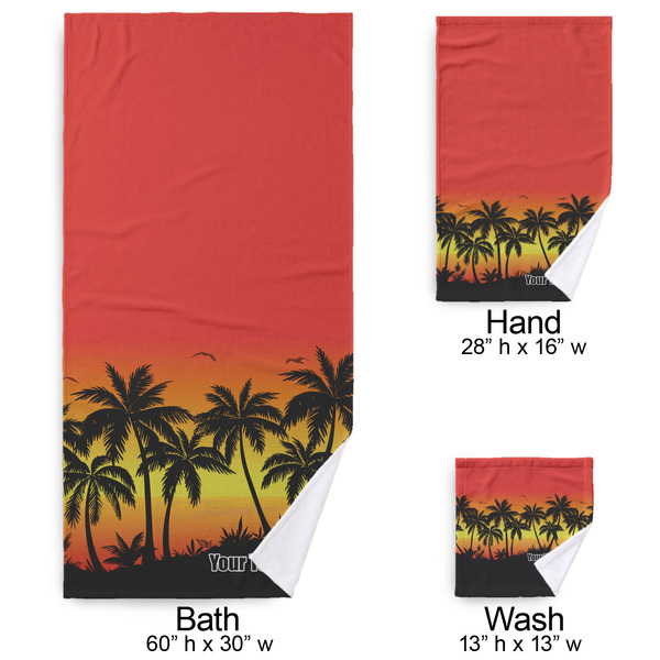 Tropical Sunset Bath Towel Sets - 3-piece - Approval