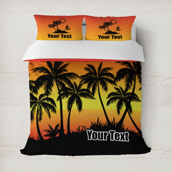 Tropical Sunset Duvet Cover (Personalized)
