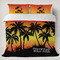 Tropical Sunset Duvet Cover Set - King (Personalized)