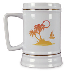 Tropical Sunset Beer Stein (Personalized)
