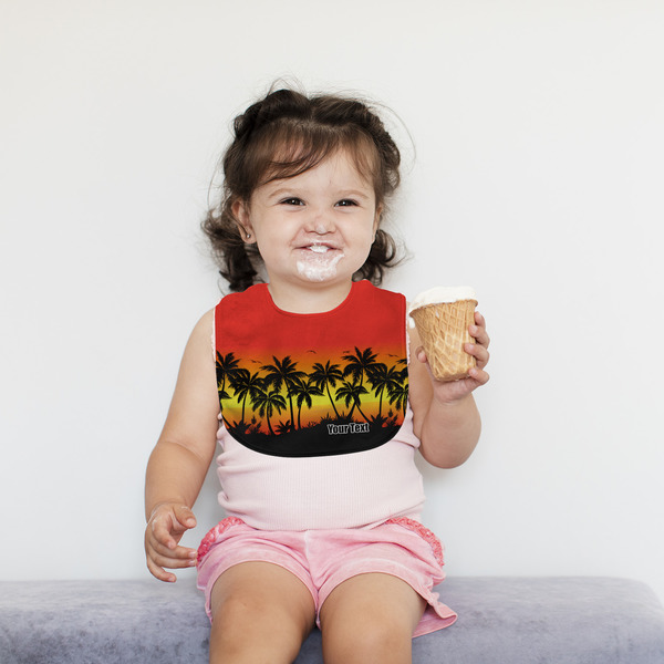 Tropical Sunset Bib Lifestyle Girl
