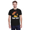 Tropical Sunset Black Crew T-Shirt on Model - Front