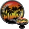 Tropical Sunset Black Custom Cabinet Knob (Front and Side)