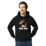 Tropical Sunset Hoodie - Black - Large (Personalized)