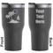 Tropical Sunset Black RTIC Tumbler - Front and Back
