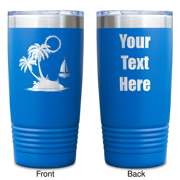 Tropical Sunset Blue Polar Camel Tumbler - 20oz - Double Sided - Approval