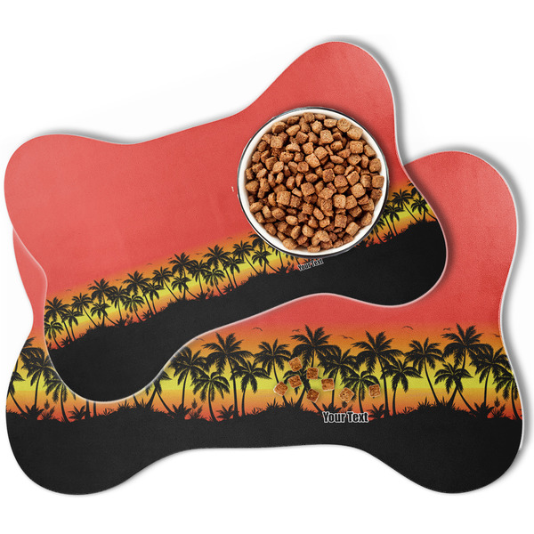 Tropical Sunset Bone Shaped Dog Mats - MAIN