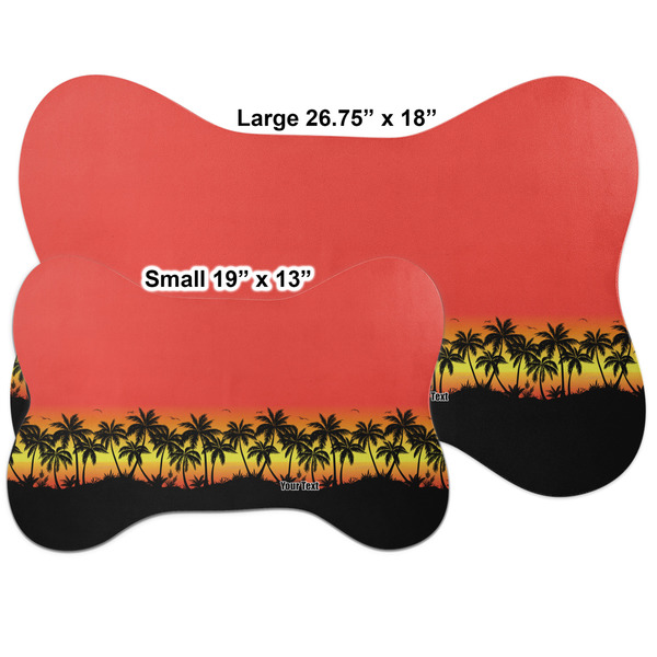 Tropical Sunset Bone Shaped Mat Comparison