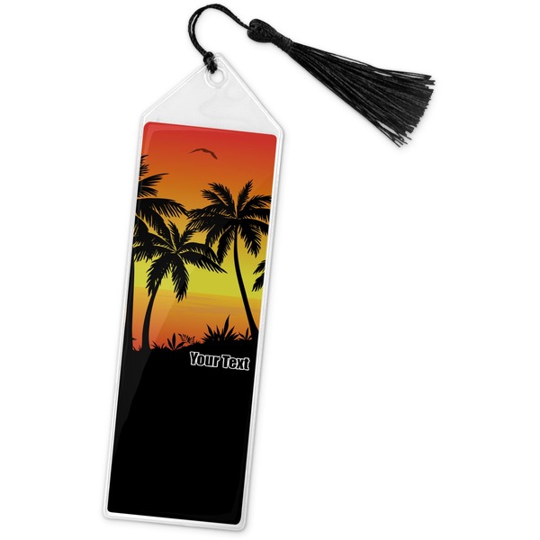 Custom Tropical Sunset Book Mark w/Tassel (Personalized)