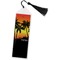 Tropical Sunset Bookmark with tassel - Flat