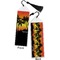 Tropical Sunset Bookmark with tassel - Front and Back