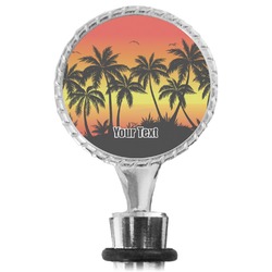 Tropical Sunset Wine Bottle Stopper (Personalized)